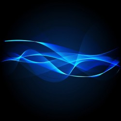 Background with neon waves