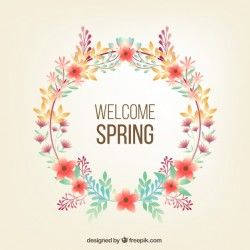 Beautiful vintage floral wreath background