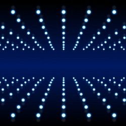 Blue background with light structure