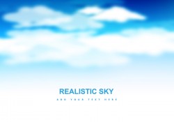 Blue sky with clouds Vector