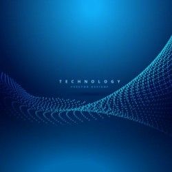 Blue teachnology backgrounds modern vector 08