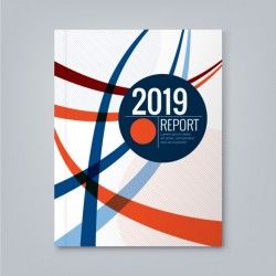 Brochure with different circular shapes