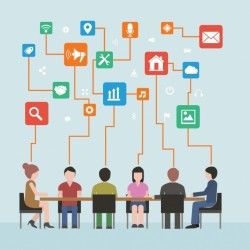 Business meeting background design