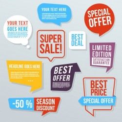 Chat bubbles with different messages