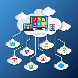 Cloud with electronic devices