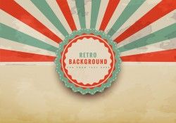 Colorful retro background Vector