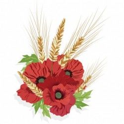 Coloured flowers design