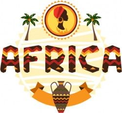 Creative african background vector
