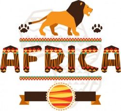 Creative african background vector