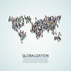 Creative crowd vector background