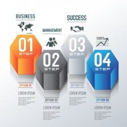 3D Options infographic template vector 07