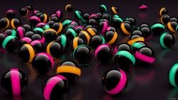 Balls, Lights, Glass laptop 1366×768 HD Background