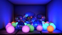 Balls, Size, Neon, Glow laptop 1366×768 HD Background