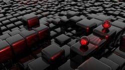 Download Wallpaper 1366×768 Spheres, Glass, Shape laptop 1366×768 HD Background
