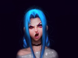 League of legends, Jinx, Art 1600×1200 HD Background