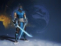 Mortal kombat, Sub-zero, Swords, Art 1600×1200 HD Background