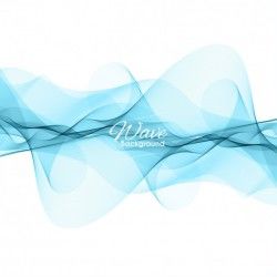 Elegant blue wave background