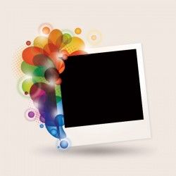 Fancy Polaroid Frame Vector