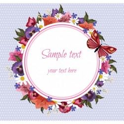 Floral frame design