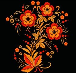 Flower decorative style background