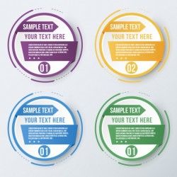 Four infographic templates
