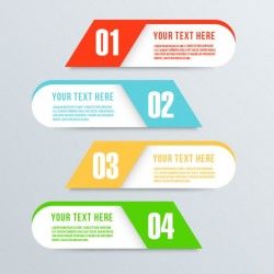 Four options for infographics