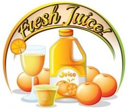 Fresh juice vector poster 01