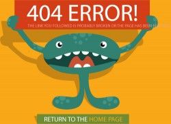 Funny4 error page design vector