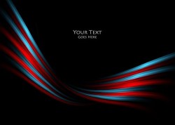 Glossy curves abstract vector background 06