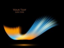 Glossy curves abstract vector background 07