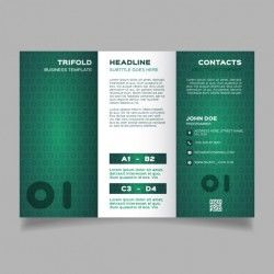 Green corporate modern brochure template