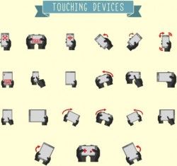 Hands gestures design vector