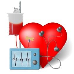 Heart with healthy medical background vector 07