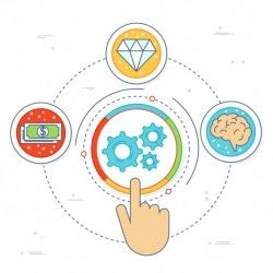 Infographic with hand drawn icons