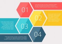 Infographics number diagram vector illustration