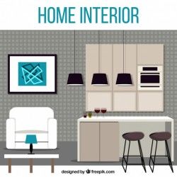 Interior of modern house