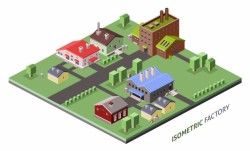 Isometric factory design