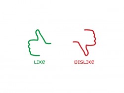 Like Dislike Buttons Vector