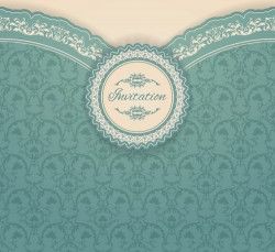 Ornate vintage floral art backgrounds vector