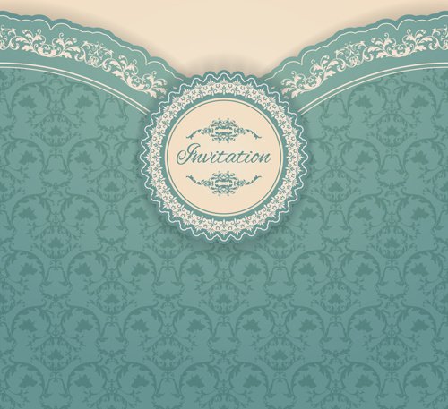 Ornate vintage floral art backgrounds vector