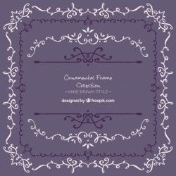 Pack of elegant decorative borders