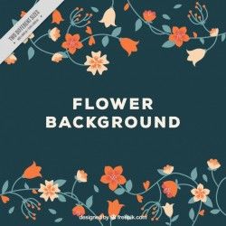 Pretty vintage flowers background