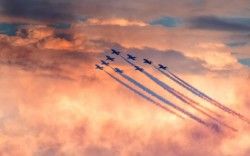 Red Arrows Air Show 5K Wallpapers