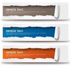 Ripped Banners Vector