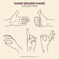 Set of hand sketches