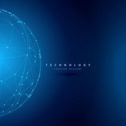 Spherical teachnology backgrounds vector 06