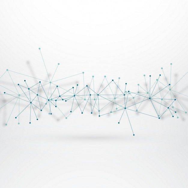 Technological background with connected lines