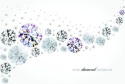 Vector diamonds backgrounds shiny design
