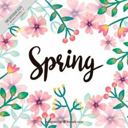 Watercolor flower background