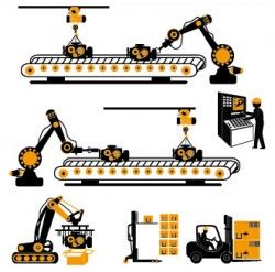 Worker with repair service vector